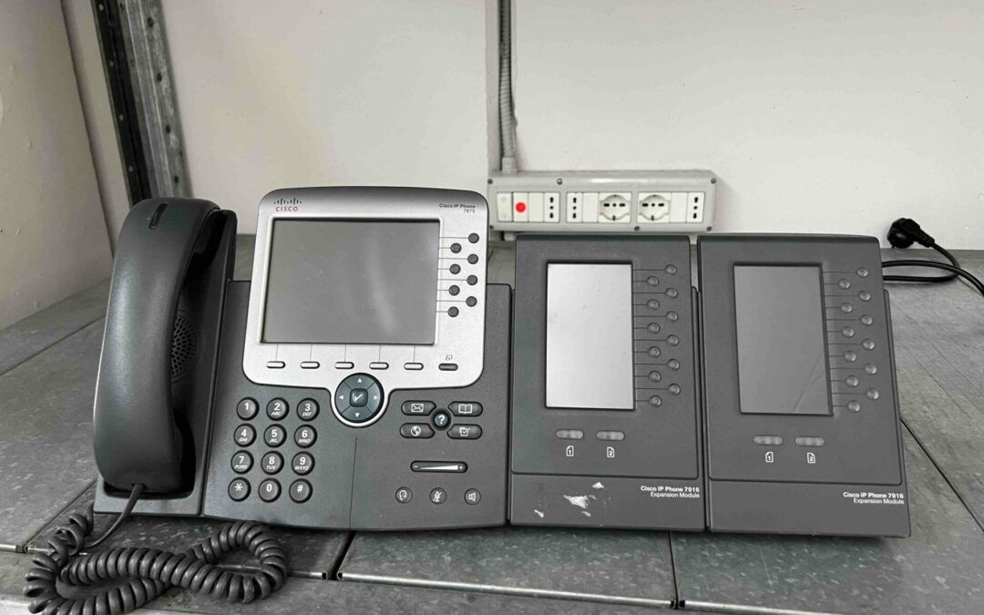 CISCO IP PHONE 7975 CON 2 MODULI DI ESPANSIONE CISCO 7916
