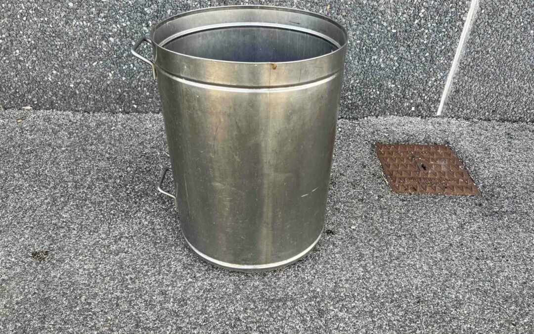 PATTUMIERA IN ACCIAIO INOX PER RISTORANTI