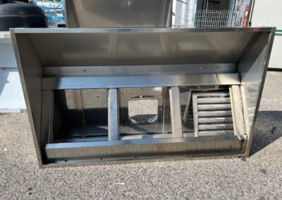 CAPPA ACCIAIO INOX A PARETE SENZA MOTORE 180×110