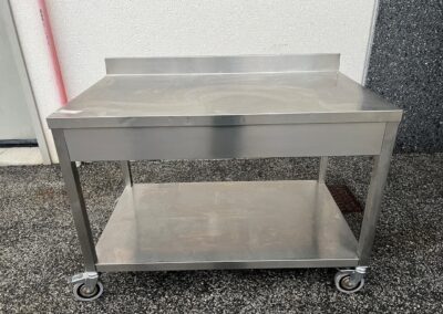 BANCO DA LAVORO ACCIAIO INOX 120×70