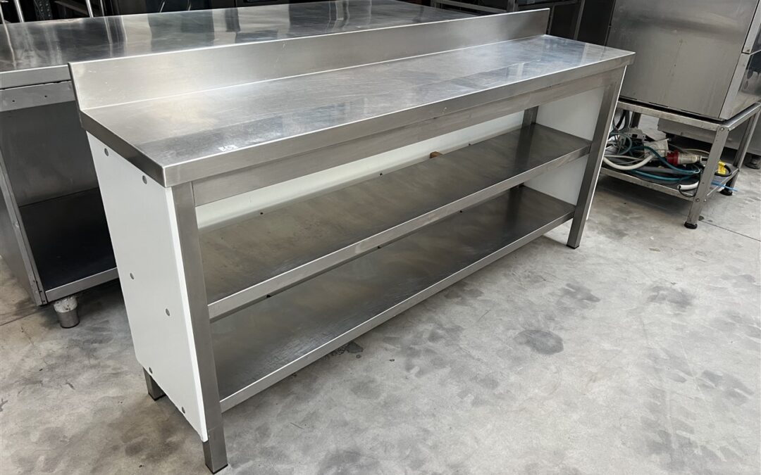 BANCO DA LAVORO ACCIAIO INOX 180×40